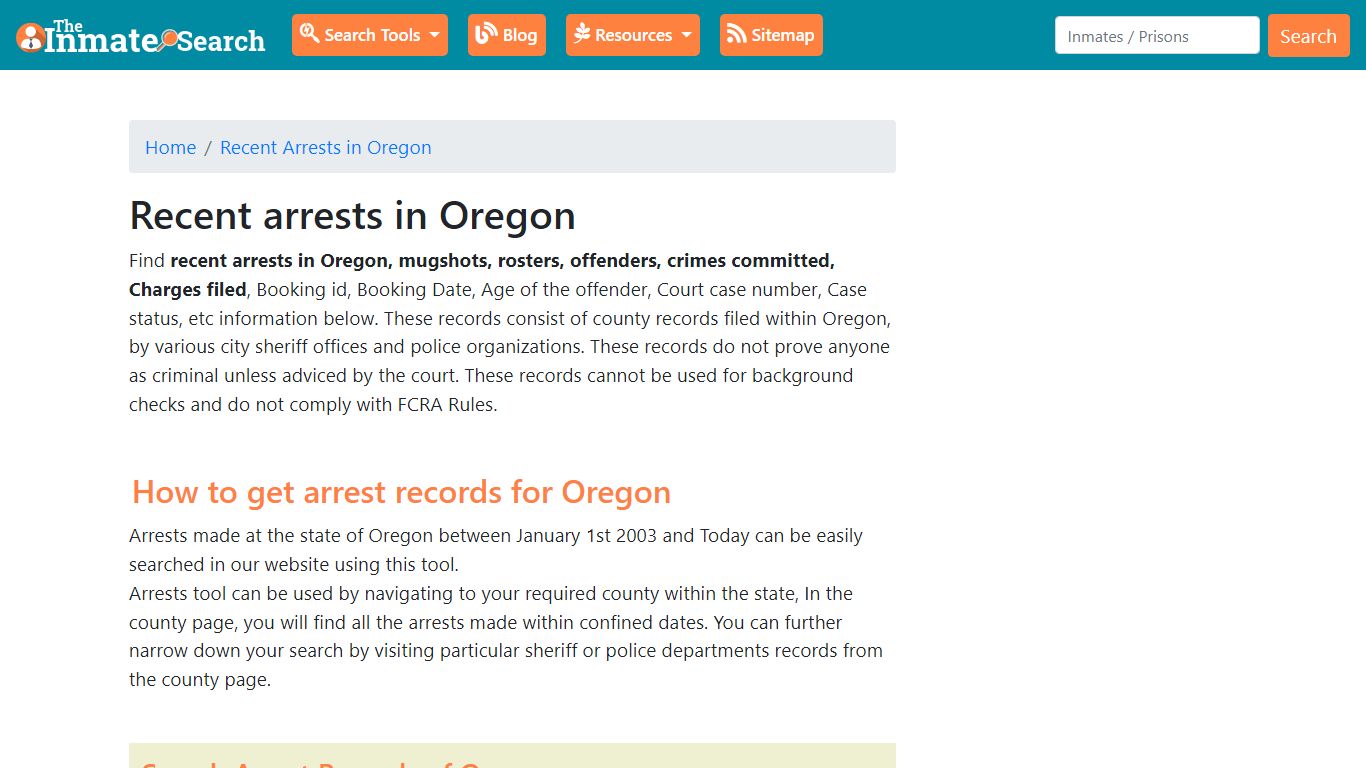 Recent Arrests in Oregon | Mugshots, Rosters, Inmates, Crimes